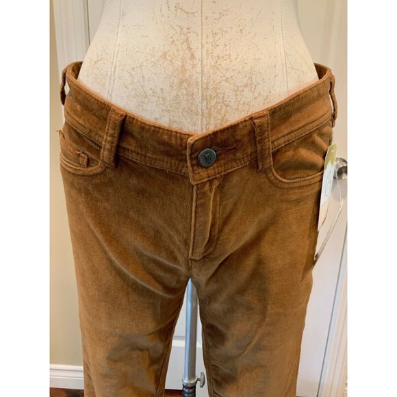 Pilcro and the Letterpress Brown Velvet "Serif" Fit Pants, Size 26, NWT! - Picture 2 of 9